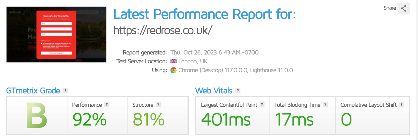 redrose estate agents