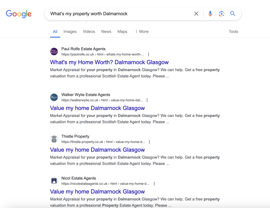 What’s my property worth Dalmarnock
