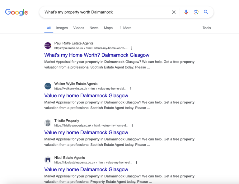 What’s my property worth Dalmarnock