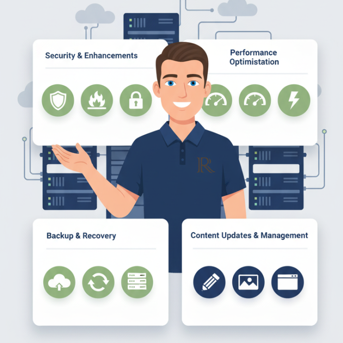 services included in website maintenance package by rycramweb